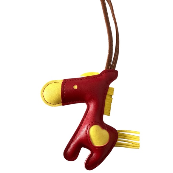 Leather Tassel Pony Keychain Sewn Horse bag chains (3 pack) - Picture 4 of 8